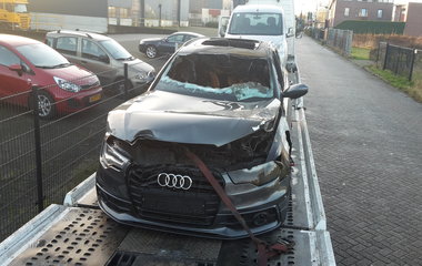 Audi met brandschade